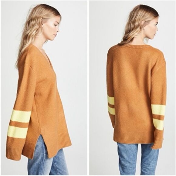 Current Elliott The 79 Sweater On Brown Sugar - Picture 10 of 10